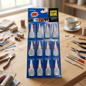 Lem Super Cepat Siap Pakai Perekat Cyanoacrylate untuk Kulit Karet Kayu Logam Kaca Plastik Lem Cair Kuat - Product Image 1