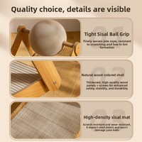 Tapis à gratter pour chat et lit pour chat combinés - Chaise inclinable durable et non irritante