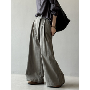 <span class=keywords><strong>Pantalon</strong></span> droit taille haute décontracté style coréen <span class=keywords><strong>H</strong></span>-02513 Printemps - Product Image 3