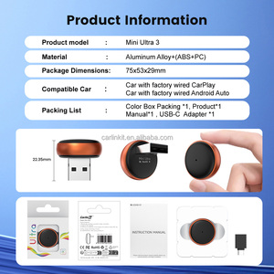 <span class=keywords><strong>Kit</strong></span> Carlink Multimédia Mini Ultra 3 USB Adaptateur CarPlay Sans Fil 2air Android Auto Dongle Applications Massives Boîtier AI pour <span class=keywords><strong>Apple</strong></span> - Product Image 3