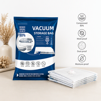 Sacs de rangement sous vide co-extrudés à 9 couches épaissis, sacs sous vide réutilisables et imperméables pour le rangement des vêtements et des couettes dans le placard