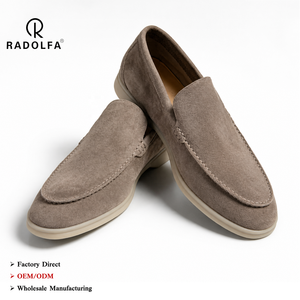 RADOLFA <span class=keywords><strong>Mocasines</strong></span> de Cuero Genuino de Lujo con Punta Cerrada y Antideslizantes para Hombre, Zapatos Planos Casuales, Ligeros y Transpirables, OEM - Product Image 1