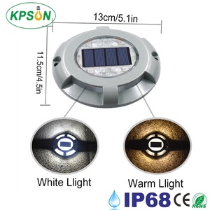 Lampes solaires à DEL pour pont d'allée Lampes solaires pour pont de sol Lampes solaires pour l'extérieur Étanche IP68 <span class=keywords><strong>Lampe</strong></span> solaire enterrée à DEL - Product Image 4