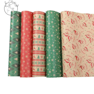 Papier cadeau recyclable épais double face avec logo personnalisé 50x70cm <span class=keywords><strong>10</strong></span> feuilles par paquet pour fleurs Noël - Product Image 6