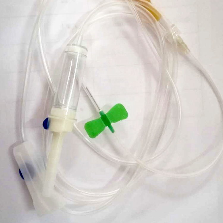JunNuo High quality and good price hospital supplies infusion set with needle