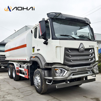 Camion-citerne HOWO NX 6x4 neuf 20000L avec transmission automatique, moteur diesel, débitmètre, enrouleur de tuyau et buse