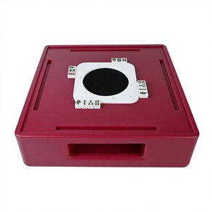 Mini jeu de Mahjong moderne non motorisé en boîte, léger (2,8 kg), portable, rose, pour le camping en plein air et les voyages, idéal pour les fêtes de famille - Product Image 2