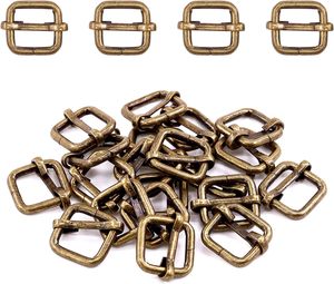 Swpeet Pcs Inch Mm Anneaux métalliques en bronze, ajusteurs rectangulaires métalliques, glissières, boucles à rouleaux, boucles à broche, ajusteurs de sangle - Product Image 1
