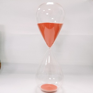 Cadeaux de mariage Grand sablier en verre de 120 minutes Logo personnalisé Sablier pour décoration d'intérieur - Product Image 1