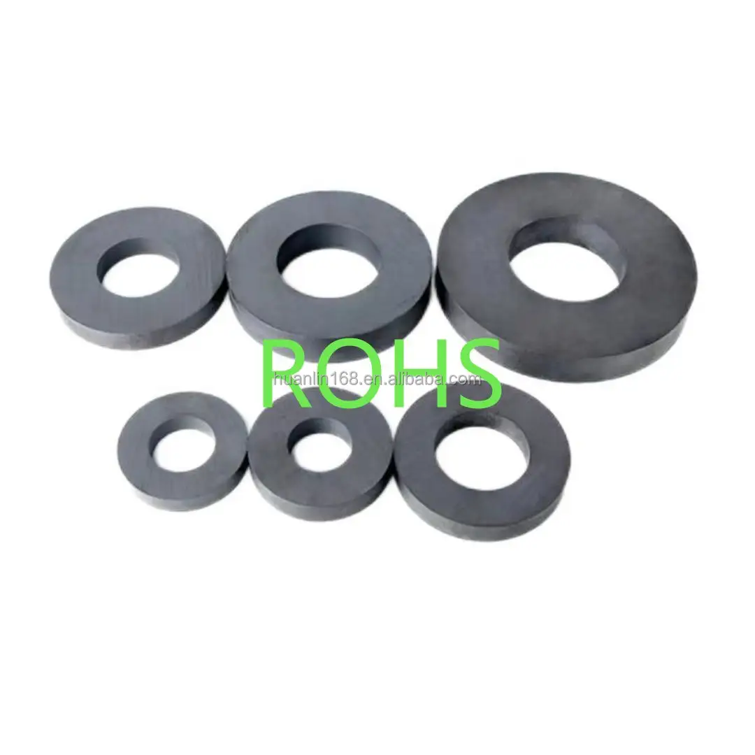 China wholesale sintered permanent magnetics ferrite Used in electronic transformer, inductor, subwoofer motor speaker magnet