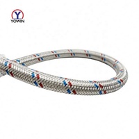 Yowin Source usine vente directe 1/2 pouces tuyaux tressés en acier inoxydable tuyau flexible tuyau tressé