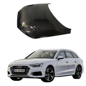 Capot en fibre de carbone ventilé pour <span class=keywords><strong>Audi</strong></span> A4 <span class=keywords><strong>S4</strong></span> RS4 B9 avec trous de dissipation thermique, kit carrosserie léger haute performance - Product Image 1