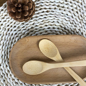 Cuchara de Bambú, Cucharas de Madera Natural para Viajes, para Diversos Alimentos, Sopa, Café, Ensalada, Postres, Aperitivos, Cereales, Fruta - Product Image 2