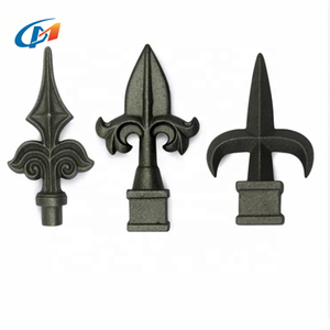 Antik dekoratif mızrak üst ferforje çit yüksek tarzı örgü bahçe çit paneli konut kullanımı ısı - Product Image 2