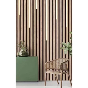 SHENGTAI PET <span class=keywords><strong>pannello</strong></span> acustico <span class=keywords><strong>fonoassorbente</strong></span> rovere poliestere acustica parete e soffitto pannelli con Led - Product Image 2