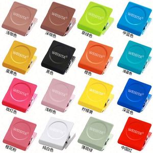 คลิปแม่เหล็กหลากสีสำหรับตู้เย็น, แม่เหล็กติดตู้เย็นแบบโลหะแข็งแรง, คลิปแม่เหล็กทรงสี่เหลี่ยมสำหรับสำนักงานและตกแต่งบ้าน - Product Image 4