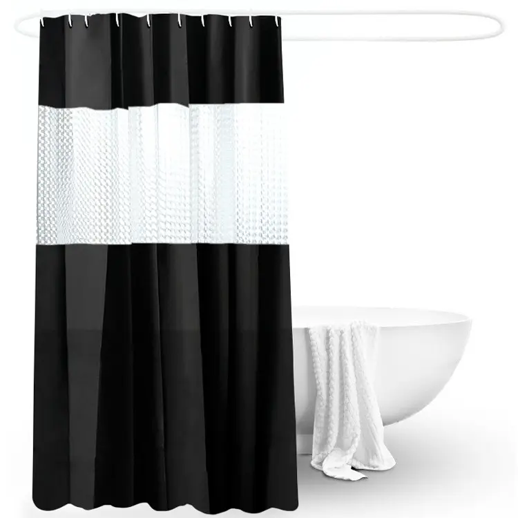 Waterproof Shower Curtain PEVA Mildew Resistant shower curtain