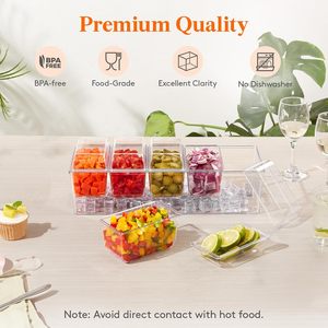 Rectangular <b>Plastic</b> Food Storage <b>Container</b> With <b>Lid</b> Transparent Airtight Stackable Fresh Keeping For Refrigerator Use - Product Image 4