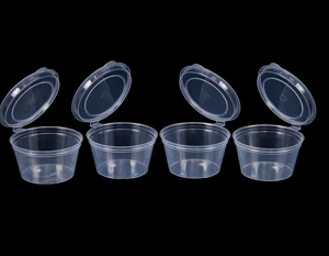 Nouveauté : Contenants à condiments en PP de 2 oz, sans BPA, étanches, avec couvercles à clipser faciles, pour la préparation des repas en restaurant et en cantine (vente en gros) - Product Image 4