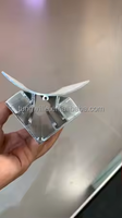 Profilé en alliage d'aluminium LED personnalisé avec finition anodisée pour éclairage d'angle de plafond supérieur, température de couleur réglable, garantie 3 ans