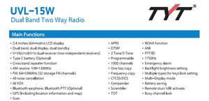 Ultimo Modello Tyt Uvl-15W Classico e Affidabile con Batteria a Lunga Durata, Design a Basso Consumo, <span class=keywords><strong>Radio</strong></span> Bidirezionale Conveniente - Product Image 3