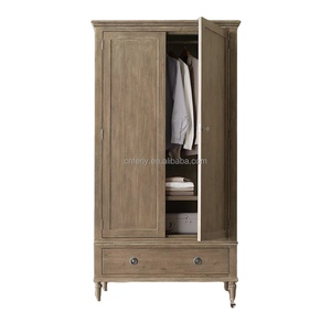 Armario de roble personalizado estilo <span class=keywords><strong>Maison</strong></span>, armario de madera, columnas clásicas, <span class=keywords><strong>muebles</strong></span> de dormitorio para uso en el hogar o la sala de estar del Hotel - Product Image 3