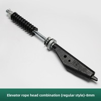 Accessoires pour câbles d'acier d'ascenseur : Embouts de câble, Embouts de câble à tige, Têtes de serrage pour câbles, 8mm/10mm/13mm/12mm