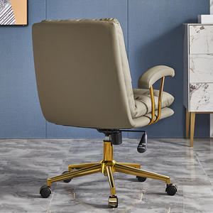 Muebles modernos de fábrica, cuero de Color personalizado, altura ajustable de lujo, oficina, Jefe, sala de reuniones, <span class=keywords><strong>barber</strong></span>ía, silla giratoria - Product Image 3