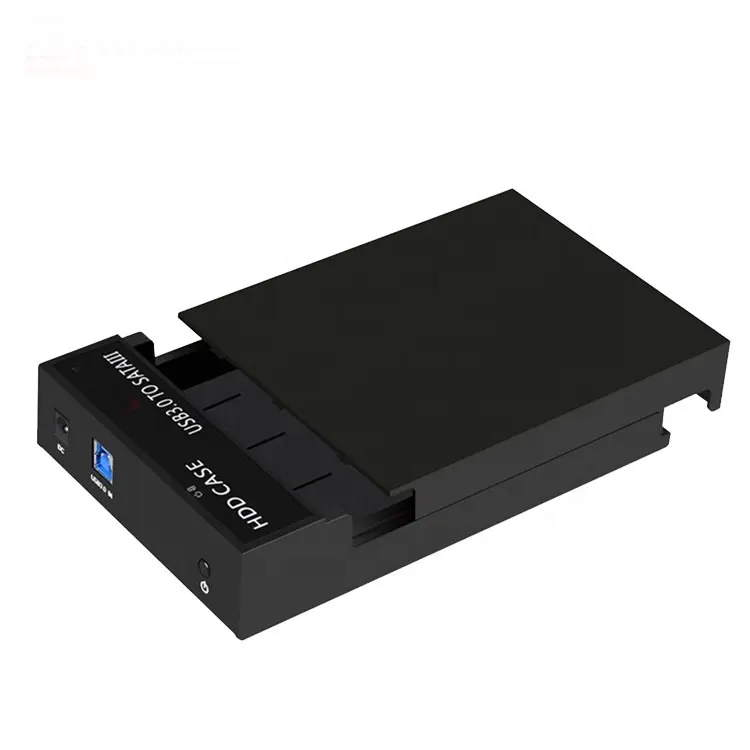 Black ABS enclosure hdd 3.5 usb 3.0 for 2.5/3.5inch SATA I/II/III HDD SSD Up to 10TB Support UASP