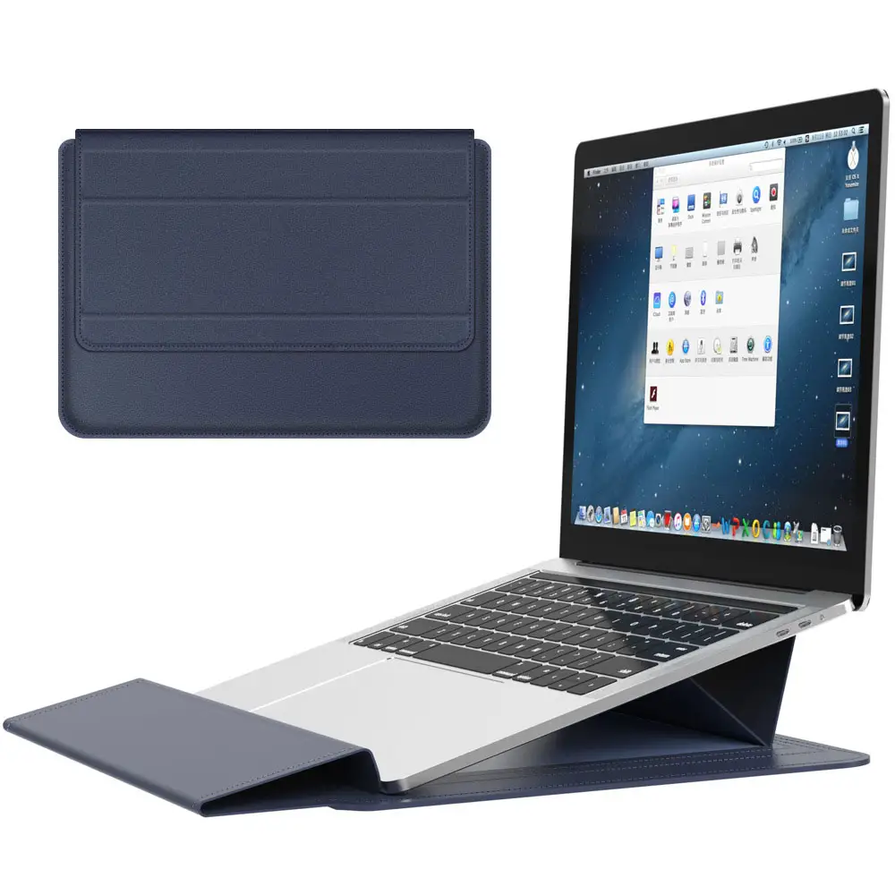 Pu Leather Bag Laptop Adjustable Tablet Holder Waterproof Luxury Backpack Office Computer Simple Bags Covers Dnb22 Laudtec