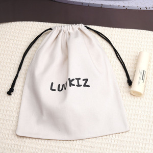 Hot Sale Eco-Friendly Luxury High Quality Shoe Cotton Twill <b>Drawstring</b> <b>Bag</b> Cotton Fashion Cotton Twill <b>Makeup</b> Dust Pouch - Product Image 2