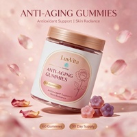 Gummies de collagène anti-âge à marque privée, soutien antioxydant pour l'éclat de la peau, complément beauté santé féminine, 60 unités