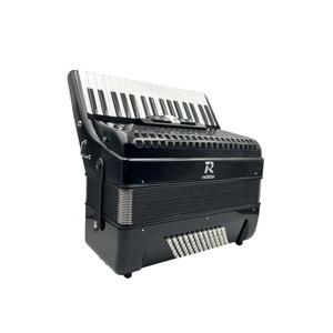Acordeón de Teclado de Piano Profesional SEASOUND de 34 Teclas y 72 Bajos JP3472B OEM Rojo Madera Portátil 5 Registros Cromático - Product Image 4