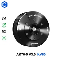 CubeMars AK70-9 V3.0 KV60 Moteur DC sans balais à haute densité de couple pour actionneur robotique industriel, robot à pattes et AGV