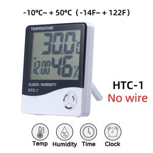 Thermomètre hygromètre numérique LCD intérieur/extérieur avec horloge, alimentation automatique par pile, en plastique, pour la cuisine - Product Image 4