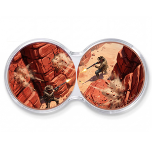 Moneda Conmemorativa de Cobre Puro 999 de 1 Troy Oz, Estilo Gótico, Sobrenatural, con Diseño de Cementerio Fantasmal y Vaquero, con Estuche Protector - Product Image 2