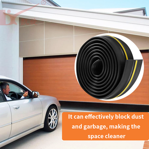 Joint de seuil de porte de <span class=keywords><strong>garage</strong></span> de plancher résistant aux intempéries en PVC avec services de traitement et de coupe imperméables et anti-poussière de 78mm x 15mm - Product Image 3