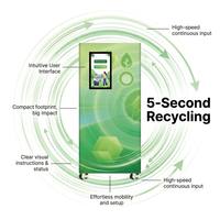 Máquina Expendedora Inversa Básica Tipo Drop-In, Quiosco de Reciclaje Multitemplo de un Solo Toque para Comunidades y Parques Industriales
