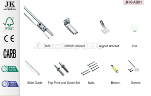 JHK Bi kat kapı 5 Panel katlanabilir kapılar hava sıkı katlanır kapı 30 inç - Product Image 5