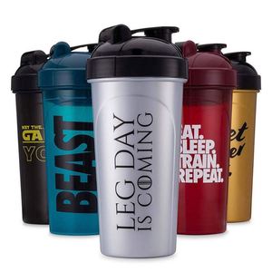 Bouteille shaker de protéines en plastique personnalisée avec logo, qualité alimentaire, pour sport et extérieur, sans BPA, échantillon gratuit - Product Image 2