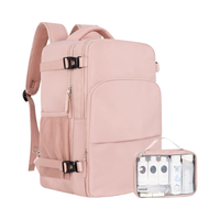 Sac à dos de voyage léger pour femmes Port de charge USB étanche sac à dos décontracté pour collège/travail vol sacs à dos pour ordinateur portable