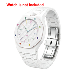 Upro Premium Bioceramic Integrated <b>Watch</b> Band for S-<b>Watch</b> Royal Pop Luxury Replacement Strap with 2-in-1 <b>Case</b> Protective Cover - Product Image 5