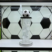 Tasse créative en forme d'animal de dessin animé, plusieurs styles de bouteilles, tasse à paille de football