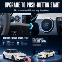 Kit de Arranque con Botón para BMW Serie 3, 5, 6, X1, X5, X6, Z4, Arranque sin Llave, Llave Inteligente, Sin Programación, Sin Cortes de Cables, Fácil Instalación, Actualización