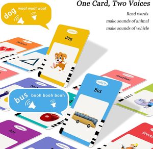 Cartes flash parlantes Startcan pour les tout-petits de 1 à 5 ans, thérapie du langage, jouets pour l'autisme, <span class=keywords><strong>ABC</strong></span> 123, 255 cartes, 510 faces, éducatives - Product Image 3