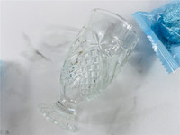 Mini-gobelets en verre fabriqués à la machine, verres à shot en gros, verres à boire en verre de qualité supérieure