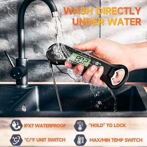 Termômetros Digitais Instantâneos para Grelhar <span class=keywords><strong>BBQ</strong></span> Termômetro de Carne para Cozinha - Product Image 3