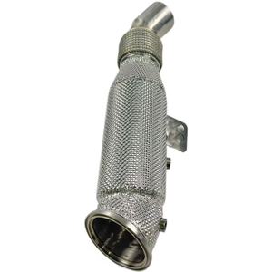 Utilisable pour le moteur BMW B58, downpipe 3.0t, acier inoxydable 304 sans catalyseur avec bouclier thermique - Product Image 1