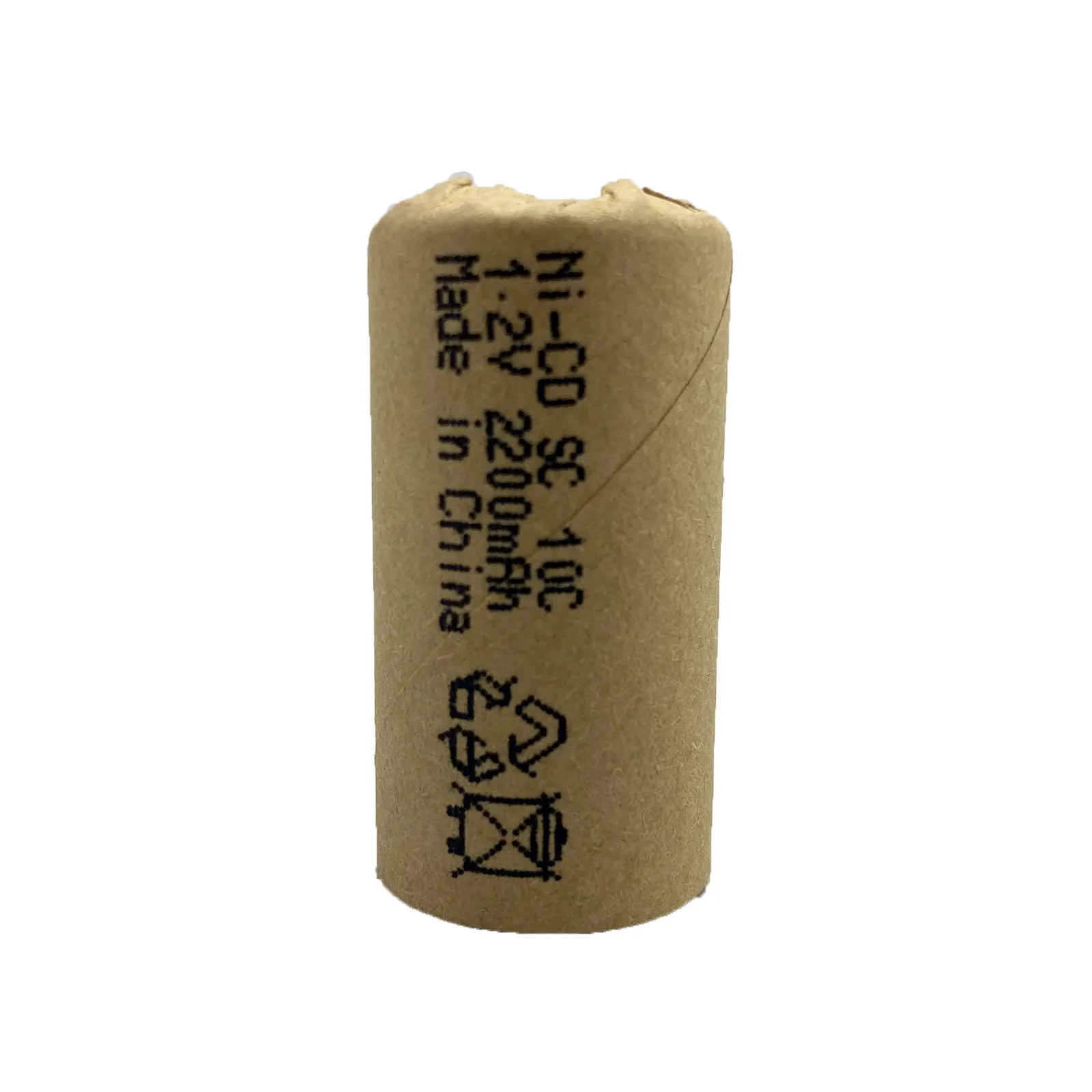 NiCad cells NiCd 1.2v rechargeable batteries ni-cd Sub C 2200mAh SC battery