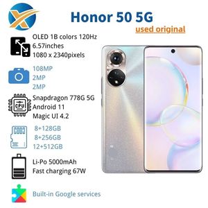 Teléfonos móviles usados originales Venta al por mayor 5G Smartphone para <span class=keywords><strong>Honor</strong></span> <span class=keywords><strong>50</strong></span> Pro 8 + 256GB - Product Image 6